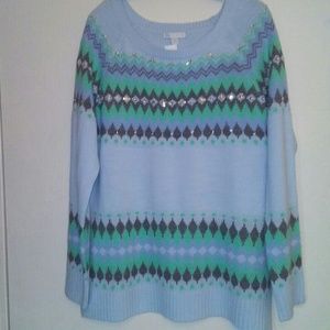 Brand New NY& Co large baby blue sweater